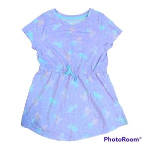 Lands' End Light Purple Tunic Ombre Unicorns Tie Waist Size M(8)